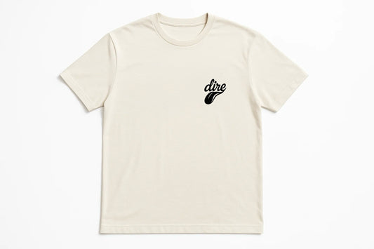 Dire Desires Tongue Tee — Natural