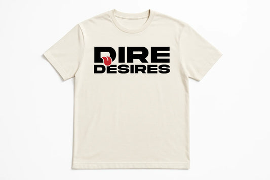 Dire Desires Signature Tee — Natural