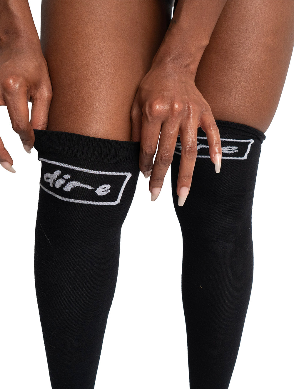 Dire Thigh-High Socks