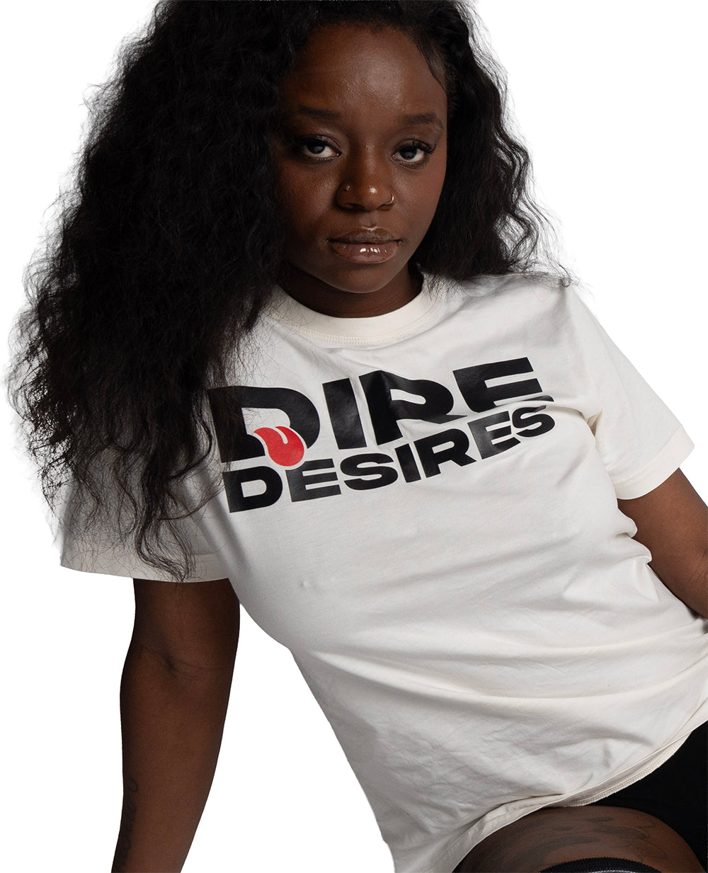 Dire Desires Signature Tee — Natural