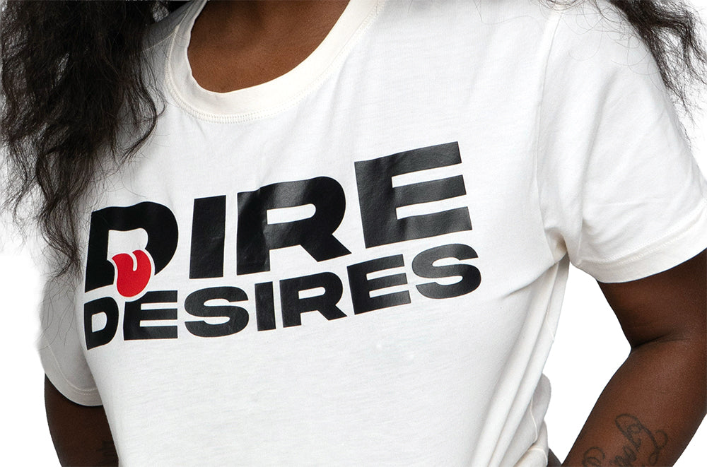 Dire Desires Signature Tee — Natural